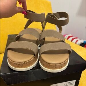 Torrid Elastic Band Cork Sandals